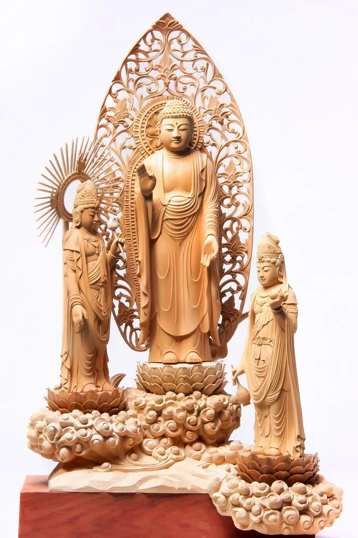 کمل کے سائز کے اڈے کے ساتھ مغرب کے تین سنتوں کو لکڑی کی کھوج لگانا